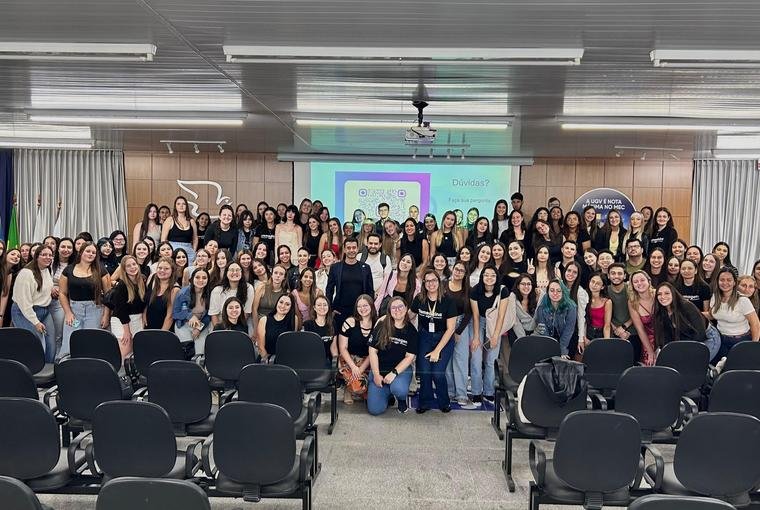 Bruno Herrera em palestra sobre perfusão